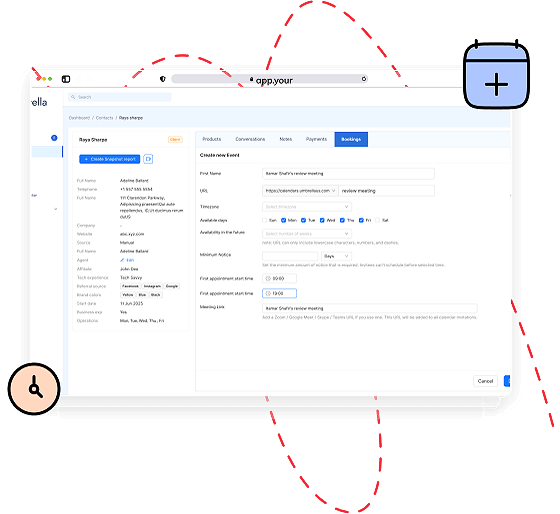 BOSS Custom Booking System