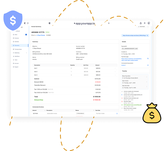 BOSS Payments and Transaction History