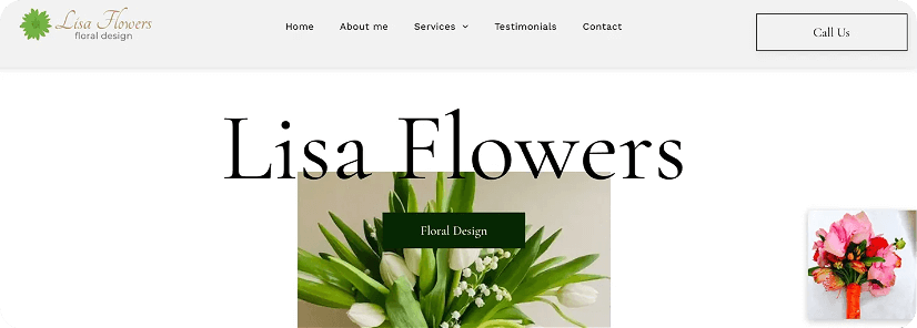 Website Examples: Lisa Flowers